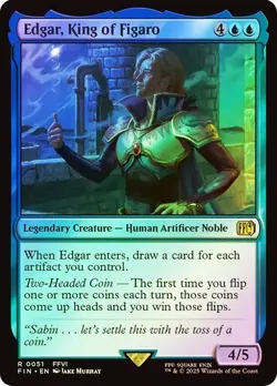 Edgar, King of Figaro FOIL - 0051 - Rare - Final Fantasy FIN MTG - Image 1