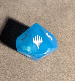 FINAL FANTASY D10 Die, Prerelease, Blue Crystal, Magic, MTG - Image 2
