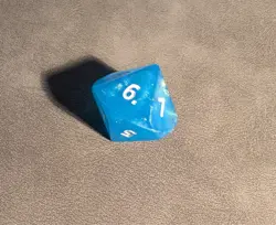 FINAL FANTASY D10 Die, Prerelease, Blue Crystal, Magic, MTG - Image 3