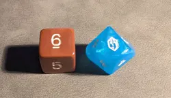 FINAL FANTASY D10 Die, Prerelease, Blue Crystal, Magic, MTG - Image 4