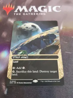 Mtg. Strip Mine. #40. Borderless. Edge of Eternities: Stellar Sights. Nm - Image 1