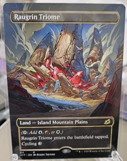 Magic The Gathering Ikoria IKO 2020 #311 Raugrin Triome FULL-ART SHOWCASE NM - Image 1