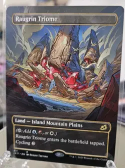 Magic The Gathering Ikoria IKO 2020 #311 Raugrin Triome FULL-ART SHOWCASE NM - Image 3
