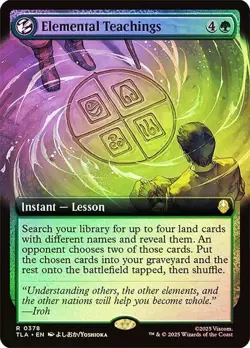 Elemental Teachings Foil Extended Art Avatar: The Last Airbender NM MTG - Image 1