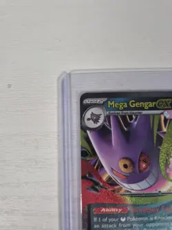 Pokemon TCG Mega Gengar EX 56/94 Phantasmal Flames Pack Fresh Sleeved Toploader - Image 2
