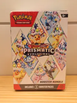 Pokemon TCG Scarlet & Violet Prismatic Evolutions 6 Pack Booster Bundle Sealed - Image 1