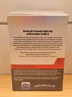 Pokemon TCG Scarlet & Violet Prismatic Evolutions 6 Pack Booster Bundle Sealed - Image 3