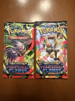 Pokemon Phantasmal Flames Booster Packs - FACTORY SEALED 2 Packs In Hand - Image 1