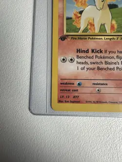 Blaine’s Ponyta 1st Edition Gym Challenge 64/132 WOTC Vintage Pokemon - Image 2