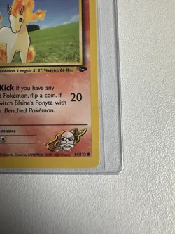 Blaine’s Ponyta 1st Edition Gym Challenge 64/132 WOTC Vintage Pokemon - Image 5