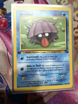 Pokemon Shellder - Fossil 54/62 / Common - 1st Ed - LP - Image 1