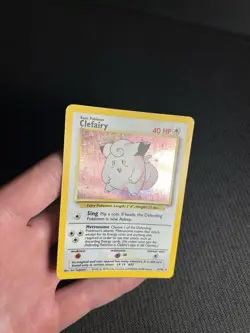 Pokemon TCG Clefairy 5/102 Base Set Holo Rare MP+ - Image 5