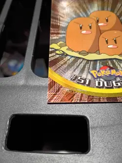 1999 Topps TV Animation - Dugtrio #51- Foil - Black Logo- Vintage Pokemon - Image 2