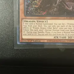 Yu-Gi-Oh! Primite Dragon Ether Beryl BLMM-EN130 1st Edition (Secret Rare) - Image 3