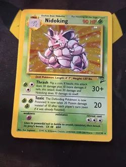 1999-2000 WOTC Pokemon Base Set 2 Nidoking 11/130 Holo Card (NM) - Image 1