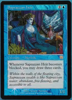 Saprazzan Heir FOIL Mercadian Masques PLD Blue Rare CARD (428258) ABUGames - Image 1