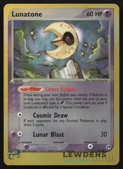 Lunatone - e-Series - 8/100 - Rare - Reverse Holo - EX Sandstorm - Pokemon Card - Image 1