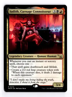 Judith, Carnage Connoisseur 210 Murders at Karlov Manor R MTG LP - Image 1