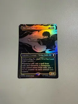 MTG - Fire Lord Zuko - Borderless - TLA 315 - FOIL Magic the Gathering - Image 1