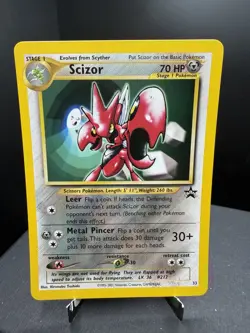 Pokemon TCG WOTC Scizor 33 Black Star Promo Non Holo NM! - Image 1