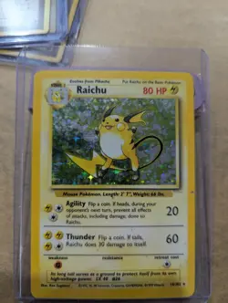 Pokemon TCG Raichu Base Set 14/102 Holo 1999-2000 Wizards Base Set Copyright... - Image 1