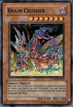 Brain Crusher - Super Rare GX03-EN001 - MP - YuGiOh - Image 1