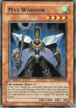Max Warrior - DP09-EN009 - Rare - Unlimited Edition - Moderately Played - Image 1