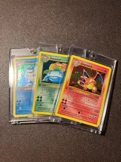 TRIO Pokemon Fan card holo; Charizard, Venusaur, Blastoise 1ST edition, NM or M - Image 3