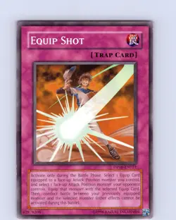 Yu-Gi-Oh TCG Equip Shot DP08-EN021 Unlimited Regular Common Card LP-NM - Image 1