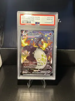 Pokemon TCG Charizard VMAX Holo Card Shining Fates SV107/SV122 PSA 10 NEW CERT - Image 1