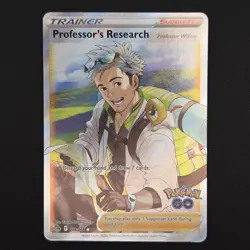 Pokemon TCG Card Professor's Research 078/078 Pokemon Go Ultra Rare - NM - Image 1