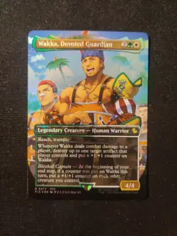 Wakka, Devoted Guardian (Borderless) (Chocobo Track Foil) Commander: Final... - Image 3