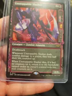 MTG DSK Unstoppable Slasher R 312 Duskmourn House of Horror LP - Image 2