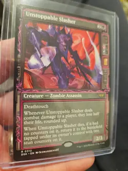 MTG DSK Unstoppable Slasher R 312 Duskmourn House of Horror LP - Image 3