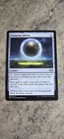 Damping Sphere Dominaria Regular Artifact Uncommon MTG NM - Image 1