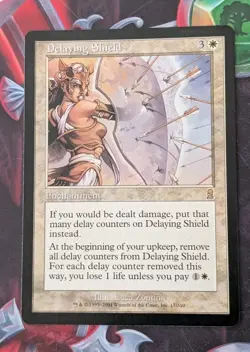 MTG Odyssey Rare DELAYING SHIELD SP - Image 1