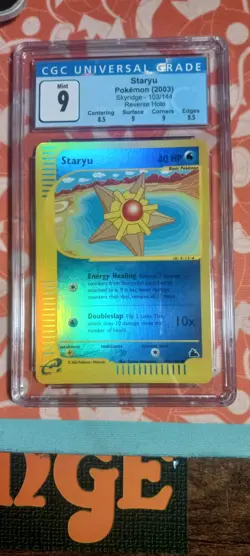 Pokemon Staryu Reverse Holo Skyridge 103/144 CGC Graded 9 MINT - Image 3