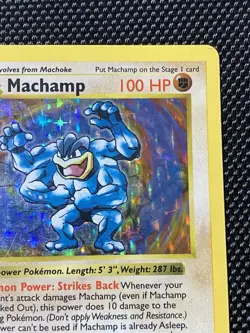 Machamp 8/102 - Base Set 1st Edition Shadowless WOTC Pokemon TCG MP/LP - Image 3