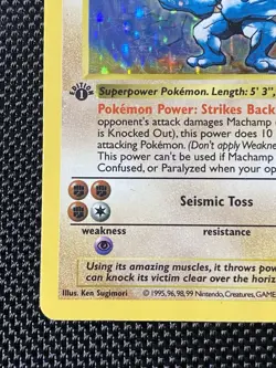 Machamp 8/102 - Base Set 1st Edition Shadowless WOTC Pokemon TCG MP/LP - Image 5