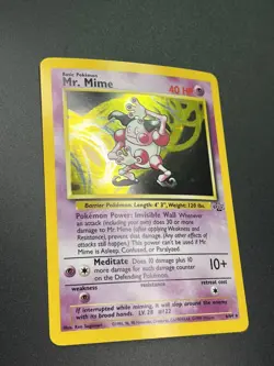Pokemon Mr. Mime Jungle 6/64 Unlimited Holo Rare 1999 NM - Image 3