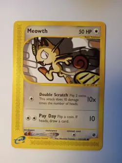 Meowth 121/165 Pokemon Expedition Base Set Regular NM Free Shipping!! - Image 1