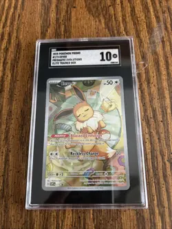 2025 Pokemon Promo #173 Eevee Prismatic Evolutions SGC 10 - Image 1