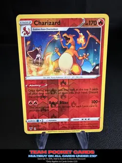 Charizard 025/185 Reverse Holo, Vivid Voltage, Pokemon, NM - Image 1