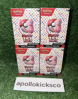 Pokemon TCG Scarlet and Violet 151 Booster Bundle 24 Packs Brand New & Sealed x4 - Image 1