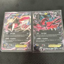 2016 And 2014 XY Pokemon Yveltal EX Lot Of 2 - Image 1