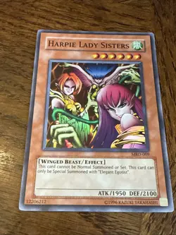 Yugioh! LP Harpie Lady Sisters - MRD-009 - Super Rare - Unlimited Edition Lightl - Image 1