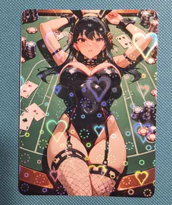 Waifu Card - Bunny Yor Briar Goddess ACG Custom DIY Fan Art Card - Image 1