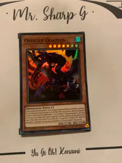 OVERTEX QOATLUS - 1st EDITION EXFO-EN036 ENGLISH Yu-Gi-Oh! CARD SUPER RARE HOLO - Image 3
