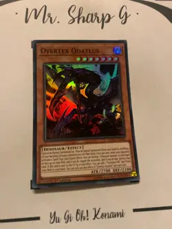 OVERTEX QOATLUS - 1st EDITION EXFO-EN036 ENGLISH Yu-Gi-Oh! CARD SUPER RARE HOLO - Image 4