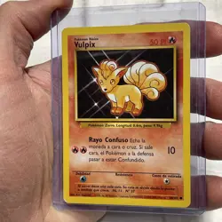 Pokemon SPANISH Vulpix 68/102 Base Set - Common Pokemon Card - LP+ Vintage WOTC - Image 2